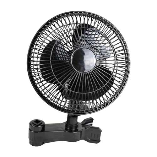 GZBMEZS Wachstumslüfter - Rotierender Gewächshauslüfter - Leiser Klemmventilator Mit 2 Geschwindigkeitsstufen Für Gewächshaus Zelt Schlafzimmer Fitnessraum Kinderzimmer von GZBMEZS