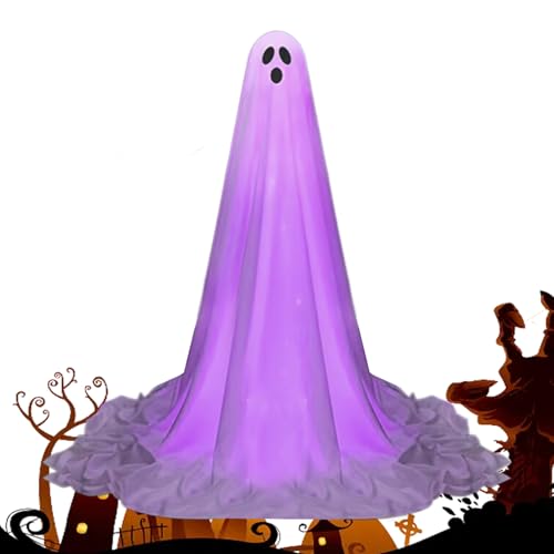 Halloween- -Dekorationen – gruselige Halloween- -Dekoration mit Lichtern, verstellbare Höhe, leuchtende gruselige Dekoration für , Vorgarten, Spukhaus, Zuhause, Rasen, Hinterhof von GZBMEZS