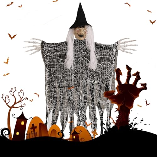 Halloween Hexen Deko-Ornamente - Gruselige Party-Deko Für Draußen | Schaurige Wohnaccessoires Für Halloween Feiertags-Partyzubehör Außenbereich Garten Vorgarten Geisterhaus Rasen Halloween Hexen Deko-Ornamente - Gruselige Party-Deko Für Draußen | Schaurige Wohnaccessoires Für Halloween Feiertags-Partyzubehör Außenbereich Garten Vorgarten Geisterhaus Rasen von GZBMEZS