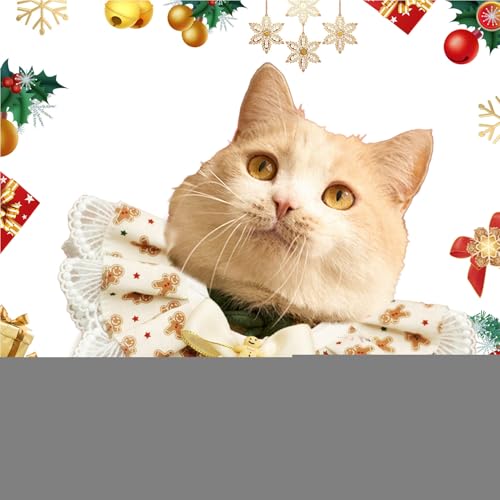 Hundehalstücher Weihnachten, Hundelätzchen für den Urlaub, Verstellbare Hundehalstücher, weihnachtliche Hundelätzchen, Niedlicher, atmungsaktiver Haustierschal aus Spitze, wendbares Haustierzubehör fü Hundehalstücher Weihnachten, Hundelätzchen für den Urlaub, Verstellbare Hundehalstücher, weihnachtliche Hundelätzchen, Niedlicher, atmungsaktiver Haustierschal aus Spitze, wendbares Haustierzubehör fü von GZBMEZS