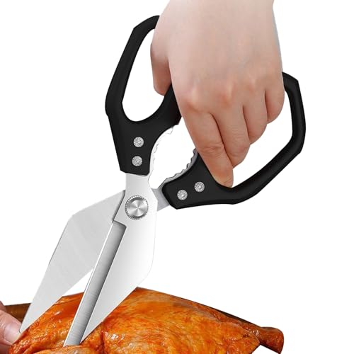 Küchenschere | Edelstahl Fleischschere,Vielseitige Robuste Haushaltsschere Für Lebensmittel Fleisch Geflügel Salat Garten Papier Handarbeiten Küche Haushalt Küchenschere | Edelstahl Fleischschere,Vielseitige Robuste Haushaltsschere Für Lebensmittel Fleisch Geflügel Salat Garten Papier Handarbeiten Küche Haushalt von GZBMEZS