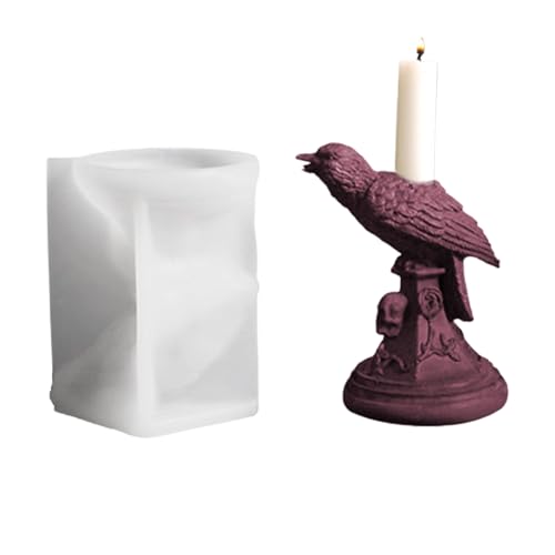 Vogelsilikonform Für Kerzen | Halloween Vogel Skulptur Silikonform,Multifunktionelle Seifenform Geschenkidee Für Erwachsene von GZBMEZS