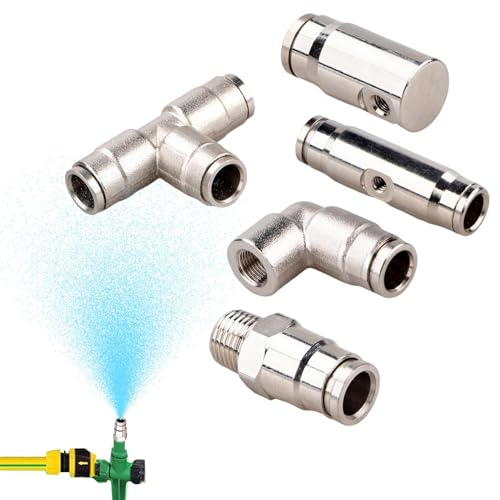 Zerstäuberdüse Verbinder,Beregnungskupplung | T-Stück Und Winkel Fitting Für Hochdruck Zerstäubung von GZBMEZS