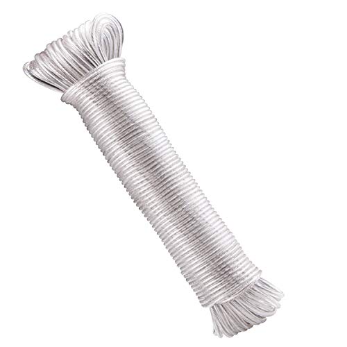 GZBtech 30m Wäscheleine mit Stahlkern Draußen,Schwerlast Extra Starke Wäscheleinen mit Einer Tragfähigkeit von 120 kg,Rostfrei und Wasserdicht Wäschelseil für Garden Transparent GZBtech 30m Wäscheleine mit Stahlkern Draußen,Schwerlast Extra Starke Wäscheleinen mit Einer Tragfähigkeit von 120 kg,Rostfrei und Wasserdicht Wäschelseil für Garden Transparent von GZBtech