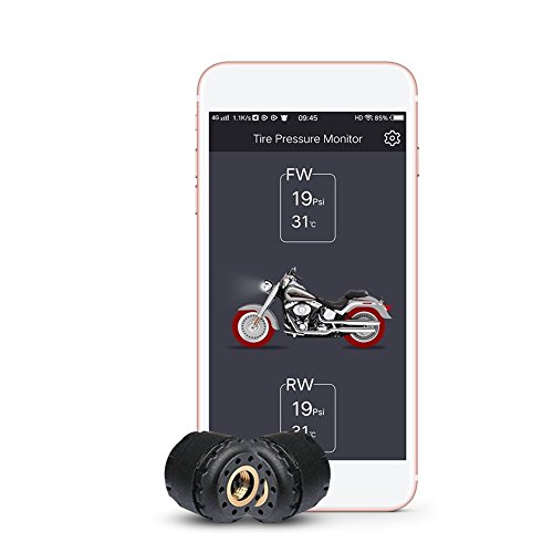 GZCRDZ Motorrad Bluetooth Reifendruckkontrollsystem TPMS Handy APP Erkennung 2 Externe Sensoren GZCRDZ Motorrad Bluetooth Reifendruckkontrollsystem TPMS Handy APP Erkennung 2 Externe Sensoren von GZCRDZ