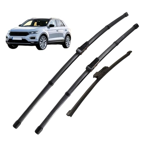GZCSsm Scheibenwischer für VW T-ROC 2017-2023,Auto Scheibenwischer Frontscheibe Scheibenwischerblätter Vorne Und Hinten Set GZCSsm Scheibenwischer für VW T-ROC 2017-2023,Auto Scheibenwischer Frontscheibe Scheibenwischerblätter Vorne Und Hinten Set von GZCSsm