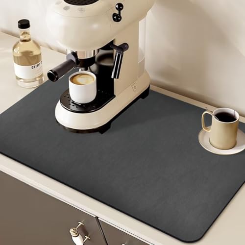 GZCZCC Abtropfmatte Geschirr Silikon 30*50cm Saugstarke Trockenmatte Kaffeemaschine für Geschirr Abtropfmatte Spüle Schwarz Kaffeemaschine Matte Unterlage Abtropfmatte Küchenabtropfmatte spüle GZCZCC Abtropfmatte Geschirr Silikon 30*50cm Saugstarke Trockenmatte Kaffeemaschine für Geschirr Abtropfmatte Spüle Schwarz Kaffeemaschine Matte Unterlage Abtropfmatte Küchenabtropfmatte spüle von GZCZCC