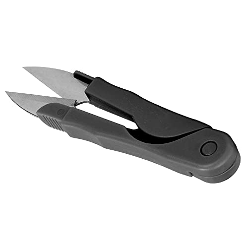 Mini Schere, Stickschere Nähschere Fadenschneider für Haushalt für Deckel(Blisterkarte installiert schwarz) von GZD