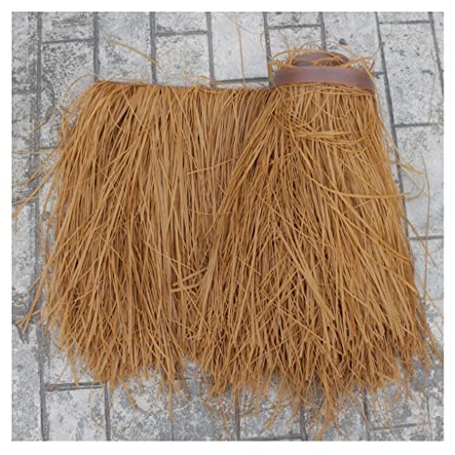 Künstliches Stroh Palmenblätter Strohdach-Rolle Palmdach Paneele Flammhemmende Grasdach Strohfliesen aus PE-Kunststoff für Tiki-Bar Garten Strandschir Dekoration 0,5 X 1m(Colour: Yellow a) (Color : Y von GZDCPHDPB