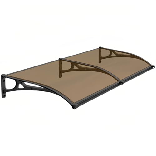 GZDXBF Vordach Haustürvordach Für Den Eingang Transparent Terrassendach Moderne Pultbogenvordach Für Haustür Inkl Montagematerial UV Regen Schneeschutz Für Tür Fenster Balkon(27x141in (70x360cm)) von GZDXBF