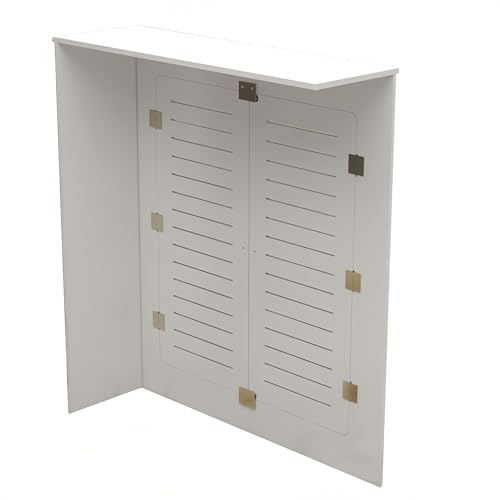 GZDXBF Weiße Heizkörperverkleidung Bad Dekorative Sichtschutz Für Heizung Heizkörperabdeckung Mit Regalablage Für Schlafzimmer Flur Wohnzimmer(70x80x20cm (28x32x8in)) von GZDXBF
