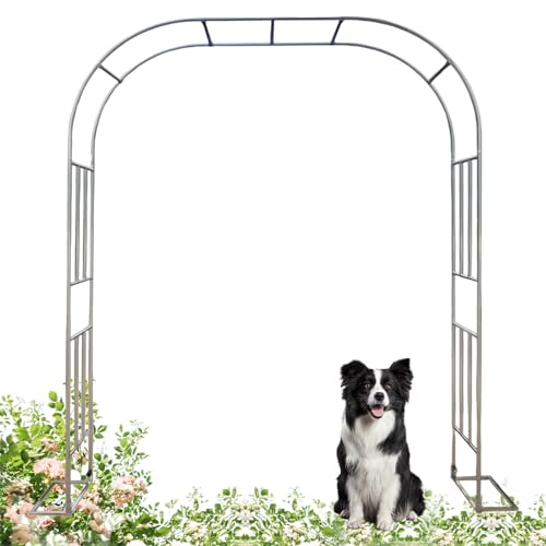 Gartenbogen - Wetterfest/Verrottungsbeständig/Stabil - Rosenspalier Torbogen Rosenbogen Aus Edelstahl Für Garten Dekoration(Size:200x240x40CM) von GZDXBF