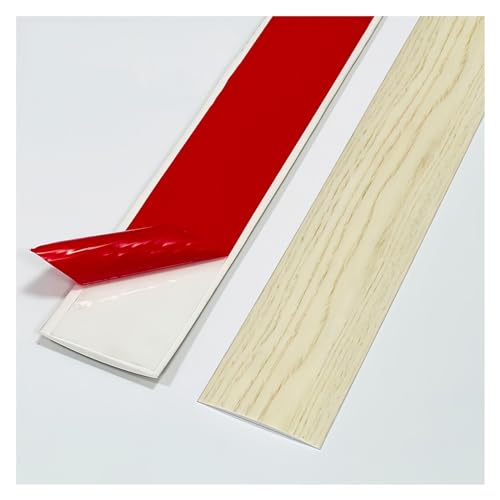 Vinyl-Boden-Übergangsstreifen, Selbstklebend Breit 40 Mm 50 Mm 76 Mm Schwellenstreifen, PVC-Kantenumleimer, Abziehbarer Und Aufklebbarer Übergangsschiene, BodenAusgleichsprofil, 1 M Länge(Color:F,Siz von GZDXBF