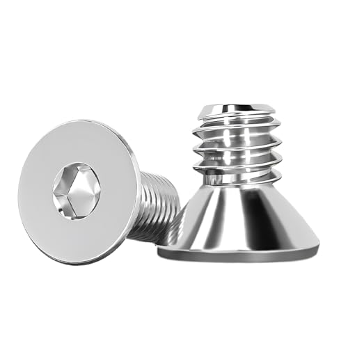 GZEINB 50 Stück M5*12MM 304 Edelstahl Senkkopfschrauben,DIN 7991 A2 V2A Metall Senkkopf Vollgewinde Schrauben,Innensechskant Senkschrauben Senkkopfschrauben mit Metrischen(50, M5*12MM) GZEINB 50 Stück M5*12MM 304 Edelstahl Senkkopfschrauben,DIN 7991 A2 V2A Metall Senkkopf Vollgewinde Schrauben,Innensechskant Senkschrauben Senkkopfschrauben mit Metrischen(50, M5*12MM) von GZEINB