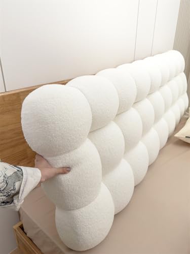 13cm Dick Wandpaneele Gepolstert, Wandkissen Bett Kopfteil Samt, Antikollisions Kopfteil Lesekissen für Wandschutz Bett, Kinderzimmer, Rückenpolster Wand Dekoration, 90-160 CM ( Color : White , Size : 13cm Dick Wandpaneele Gepolstert, Wandkissen Bett Kopfteil Samt, Antikollisions Kopfteil Lesekissen für Wandschutz Bett, Kinderzimmer, Rückenpolster Wand Dekoration, 90-160 CM ( Color : White , Size : von GZGLZDQ