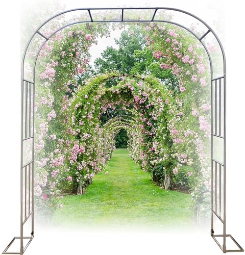 Rosenbogen aus Edelstahl Metall Stabil, 19 MM Rohrdurchmesser Garten Rankhilfen Rosenbogen für Kletterpflanzen, für Pergola Hochzeitsbogen Rankhilfe Rosen, Sonnenschutz und Rostschutz ( Size : 2.8*2.4 Rosenbogen aus Edelstahl Metall Stabil, 19 MM Rohrdurchmesser Garten Rankhilfen Rosenbogen für Kletterpflanzen, für Pergola Hochzeitsbogen Rankhilfe Rosen, Sonnenschutz und Rostschutz ( Size : 2.8*2.4 von GZGLZDQ