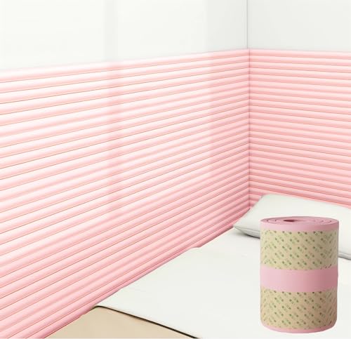 Wandverkleidung Selbstklebend, Kantenschutz Schaumstoff, 1cm Dick Anti-kollision 3D Wandpaneele, Polsterpaneel Wand für Kantenschutz Schlafzimmer Wohnzimmer Wanddeko ( Color : Pink , Size : 20 cm x 2 von GZGLZDQ