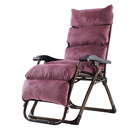 GZHENOZ Lounge ChairOutdoor Lounge Chair Klappbarer Schwerelosigkeitsstuhl Verstellbares Komfortpolster Computerstuhl Büro-Ruhestuhl Abnehmbares Polster, Tragkraft ca. 200 kg von GZHENOZ