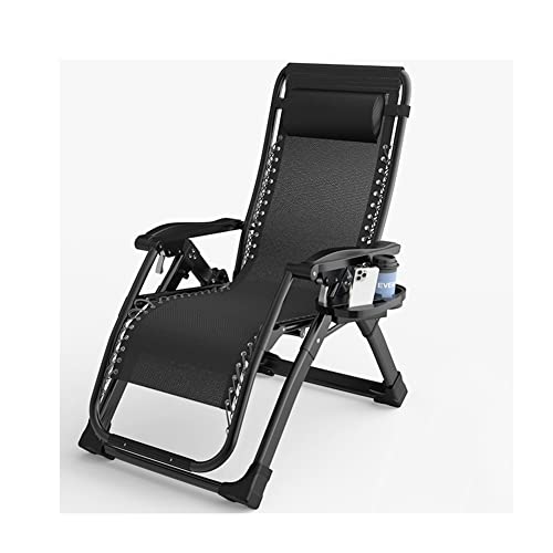 GZHENOZ Terrassenstuhl Zero Gravity Lounge Chair Recliners Klappbarer Gartenstuhl Übergroßer Outdoor-Stuhl mit Getränkehalter und Kissen für Pooldeck Camping Strand Stahlrahmen Unterstützung 150 kg GZHENOZ Terrassenstuhl Zero Gravity Lounge Chair Recliners Klappbarer Gartenstuhl Übergroßer Outdoor-Stuhl mit Getränkehalter und Kissen für Pooldeck Camping Strand Stahlrahmen Unterstützung 150 kg von GZHENOZ