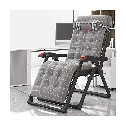GZHENOZ Verstellbarer Zero Gravity Lounge Chair Recliners Klappbarer Terrassen-Liegestuhl für den Außenbereich mit Kissen und Massagearmlehne für Gartenbalkon Poolstrand Stahlrahmen Tragbar (Farbe: von GZHENOZ