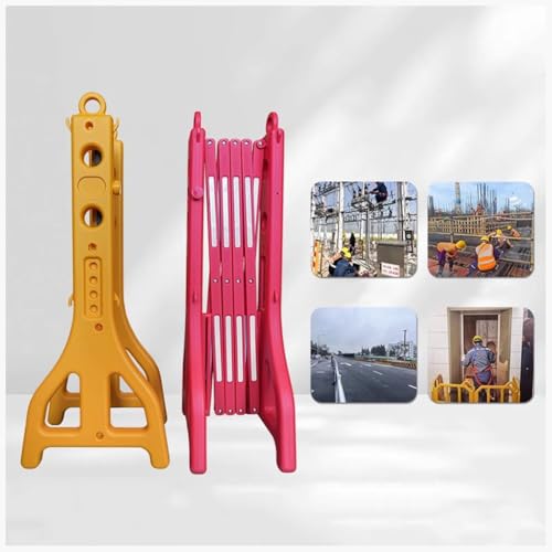 Ausziehbare Sicherheitsabsperrung, Absperrungen zur Kontrolle von Menschenmengen im Außenbereich, verstellbare Verkehrsabsperrungen, einziehbare Sicherheitsbarriere mit wassergefüllter(Rosso) von GZHERVICES