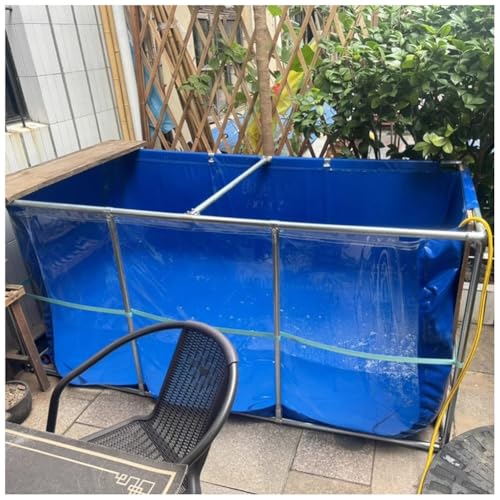 GZHERVICES Aquarium-Poolteich, oberirdischer Koiteich mit Fenster, temporäres Fischbecken mit Ablassventil, Fischbecken für draußen mit transparenter Sichtscheibe, einfache Montage(Blue-0.9m,1.5x1m) GZHERVICES Aquarium-Poolteich, oberirdischer Koiteich mit Fenster, temporäres Fischbecken mit Ablassventil, Fischbecken für draußen mit transparenter Sichtscheibe, einfache Montage(Blue-0.9m,1.5x1m) von GZHERVICES
