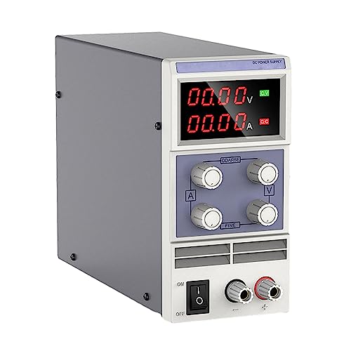 GZHMMAN DC-Netzteil, variable 4 digitale LED-Display-Bank-Netzteil für Heimwerker-Galvanik-Set, Lehrbedarf, 60 V, 2 A von GZHMMAN