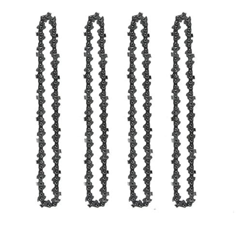 GZHXF 1/2/4 Stück 6 Zoll Kettensäge mit Führung Halbmeißel 37 Treibglieder 1/4 Zoll Teilung .043 Zoll Sägekette for elektrischen Holzschneiden von GZHXF