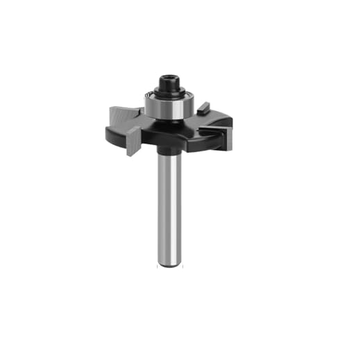GZHXF 1/4 6mm 6.35mm Shank Four Blades T-Sloting Slot Cutter Jointing Slotting Router Bit Height Milling Cutter Woodworking GZHXF 1/4 6mm 6.35mm Shank Four Blades T-Sloting Slot Cutter Jointing Slotting Router Bit Height Milling Cutter Woodworking von GZHXF