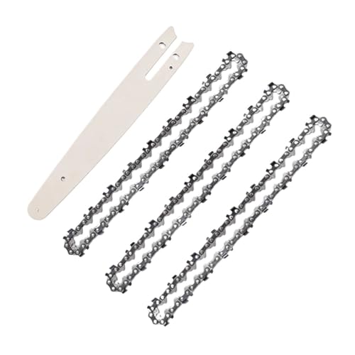 GZHXF 1-6 stücke Elektrische Kettensäge 4 6 8 Zoll Kettenführungsschienensatz Akkusäge 1/4''P Minisäge Holzschneider Ersatzwerkzeug Zubehör von GZHXF