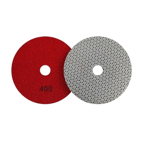 GZHXF 1 Stück 2 Zoll - 6 Zoll galvanisierte Diamant-Polierpads for schnellen Entfernen von Fliesen, Glas, Beton, Stein, Metall, Schleifen und Polieren, Körnung 60, 100, 200, 400 von GZHXF