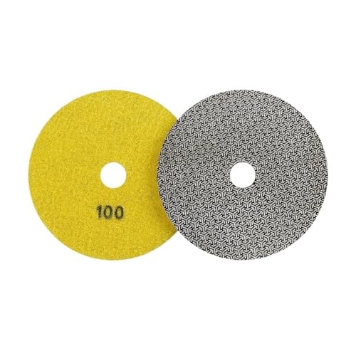 GZHXF 1 Stück 2 Zoll - 6 Zoll galvanisierte Diamant-Polierpads for schnellen Entfernen von Fliesen, Glas, Beton, Stein, Metall, Schleifen und Polieren, Körnung 60, 100, 200, 400 GZHXF 1 Stück 2 Zoll - 6 Zoll galvanisierte Diamant-Polierpads for schnellen Entfernen von Fliesen, Glas, Beton, Stein, Metall, Schleifen und Polieren, Körnung 60, 100, 200, 400 von GZHXF