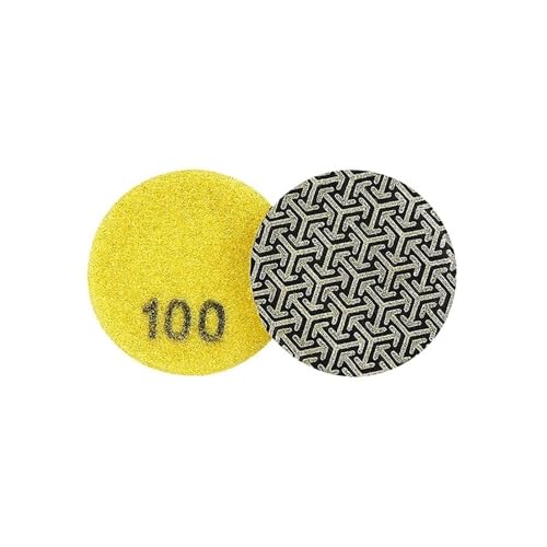GZHXF 1 Stück 2 Zoll - 6 Zoll galvanisierte Diamant-Polierpads for schnellen Entfernen von Fliesen, Glas, Beton, Stein, Metall, Schleifen und Polieren, Körnung 60, 100, 200, 400 GZHXF 1 Stück 2 Zoll - 6 Zoll galvanisierte Diamant-Polierpads for schnellen Entfernen von Fliesen, Glas, Beton, Stein, Metall, Schleifen und Polieren, Körnung 60, 100, 200, 400 von GZHXF