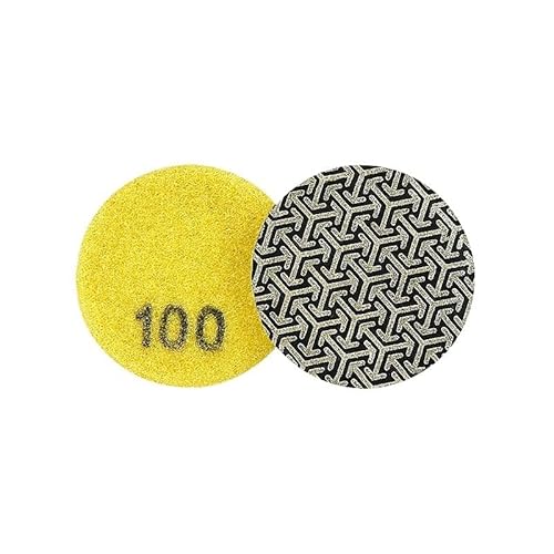 GZHXF 1 stücke 3/4/5/6 Zoll Diamant Hand Polieren Pads Galvani Schleif Pads Schleifen Disc for Glas Granit Marmor Beton Grit60 100 200 400 von GZHXF