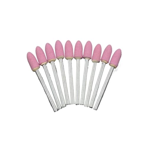 GZHXF 10 stücke 3mm Welle Montiert Keramik Schleifen Kopf Polieren Schleif Rad Rotary Power Werkzeuge Kugel-form Rosa von GZHXF
