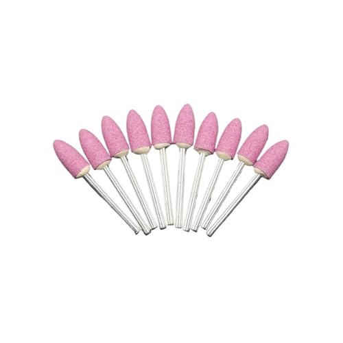 GZHXF 10 stücke 3mm Welle Montiert Keramik Schleifen Kopf Polieren Schleif Rad Rotary Power Werkzeuge Kugel-form Rosa von GZHXF