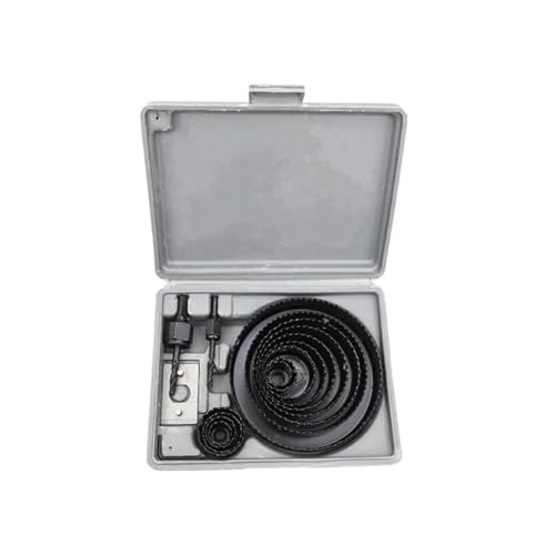 GZHXF 13-teiliges Lochsägen-Set, 19–127 mm, for Trockenbau, Holz, Dichteplatten, Metall-Topfbohrer, Holzbearbeitungswerkzeuge von GZHXF