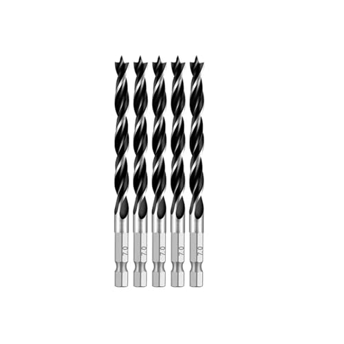 GZHXF 3//4/5/7 STÜCKE 3/4/5/6/7/8/10 Mm 1/4 Sechskantgriff Dreispitz-Holzbearbeitungsbohrer-Set Holzbearbeitungsloch-Reib-Elektrowerkzeug von GZHXF