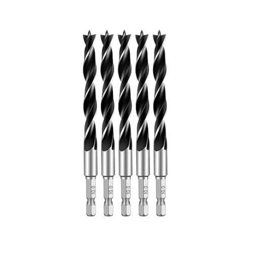 GZHXF 3//4/5/7 STÜCKE 3/4/5/6/7/8/10 Mm 1/4 Sechskantgriff Dreispitz-Holzbearbeitungsbohrer-Set Holzbearbeitungsloch-Reib-Elektrowerkzeug von GZHXF