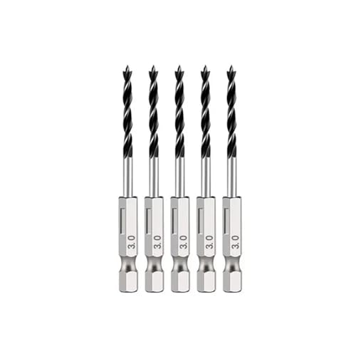 GZHXF 3//4/5/7 STÜCKE 3/4/5/6/7/8/10 Mm 1/4 Sechskantgriff Dreispitz-Holzbearbeitungsbohrer-Set Holzbearbeitungsloch-Reib-Elektrowerkzeug von GZHXF