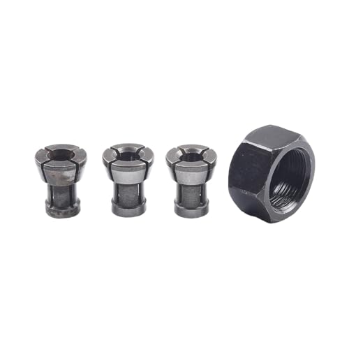 GZHXF 3 stücke/4 stücke M17 6/6.35/8mm Spannzangenadapter Mit Mutter Gravur Trimmen Maschine Router Zubehör Spannzangenadapter von GZHXF