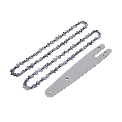 GZHXF 4/6 Zoll Ketten- und Führungsplattensatz, Ersatz for Mini-Kettensäge, schnurlose elektrische Sägekette, for Schneiden von Ästen aus Holz, scharfe Ketten von GZHXF