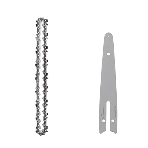GZHXF 4 Zoll/6 Zoll Ketten- und Führungsplattensatz for Mini-Kettensägen, Ersatz for kabellose elektrische Sägekette, for Schneiden von Holzästen, scharfe Ketten von GZHXF