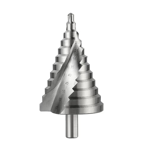 GZHXF 6-60 mm Stufenbohrer, Spiralnut, Pagodenlochschneider, Blechkegelbohrer, Dreieckschaft, Stufenlochöffner, Reibahle von GZHXF