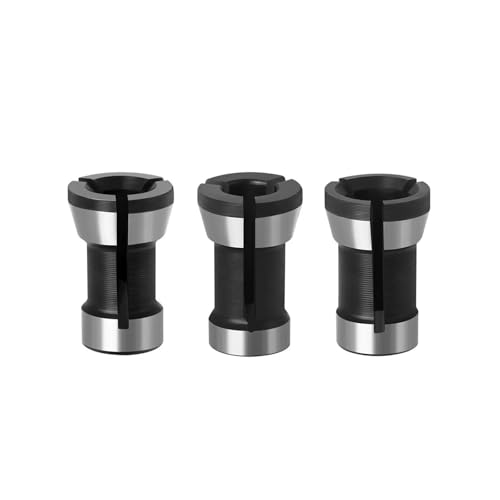 GZHXF 6 mm, 6,35 mm, 8 mm Kantenbeschneidemaschine, Umrüsthülse for Schnitzmaschinenfutter, Schafthülse for Fräser, 1/3 Stück von GZHXF