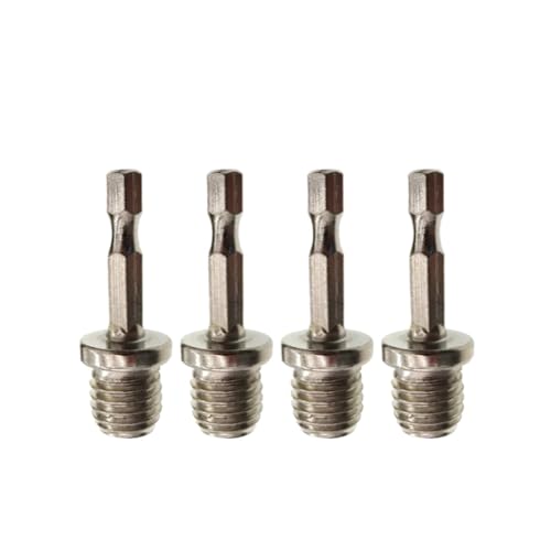 GZHXF M14 M10 Elektrische Bohrmaschine Winkelschleifer Pleuelschraube 14/10 mm Gewindeadapter Sechskantstange Umbaustange Spannfutter Verbindungswerkzeug 1/2/4 Stück von GZHXF
