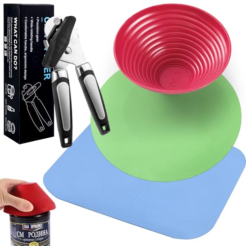 GZLFH 3 Stk Gummi Glasöffner, Mit Multifunktions-Flaschenöffner Rot/Blau/Grün, Rutschfest Und Hitzebeständig, Opp-Beutel + Farbbox Geeignet Für Ältere Menschen Mit Schwachen Händen GZLFH 3 Stk Gummi Glasöffner, Mit Multifunktions-Flaschenöffner Rot/Blau/Grün, Rutschfest Und Hitzebeständig, Opp-Beutel + Farbbox Geeignet Für Ältere Menschen Mit Schwachen Händen von GZLFH