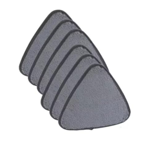 GZLLWVNK 3/6/9 Stück Dreieck-Mopp-Ersatzpads Moppköpfe for Nasse Und Trockene, Wiederverwendbare, Waschbare Mopppads, Reinigungsmopp-Zubehör(6PCS) von GZLLWVNK