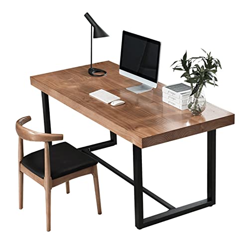 GZNXQEEK Büroschreibtische, Massivholz-Schreibtisch- und Stuhl-Set, multifunktionaler Büro-Computertisch, Konferenztisch, Haushaltsschreibtisch, Tischlänge 120–200 cm von GZNXQEEK