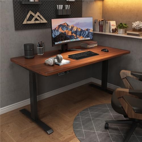 GZNXQEEK Schreibtisch im minimalistischen Stil mit verdicktem Stahl, stummem Heben, 300 Pfund hoher Tragfähigkeit, für Home-Office-Computertisch von GZNXQEEK